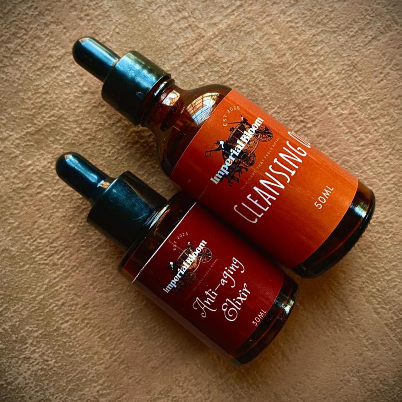 The classic bundle - offer by Imperial Bloom that includes Cleansing Oil & Anti-aging Elixir